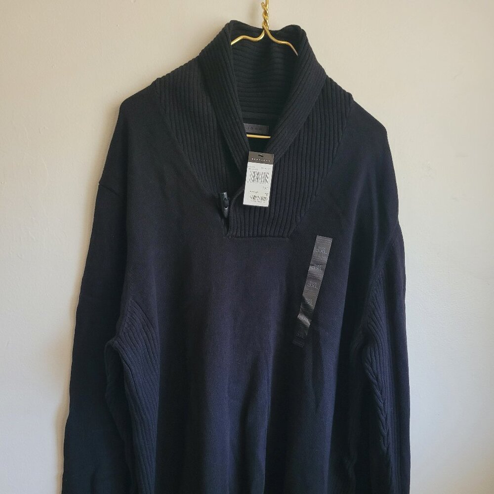 Sean John Sweater Women Plus Size 3 XL Cotton Black Long Sleeve